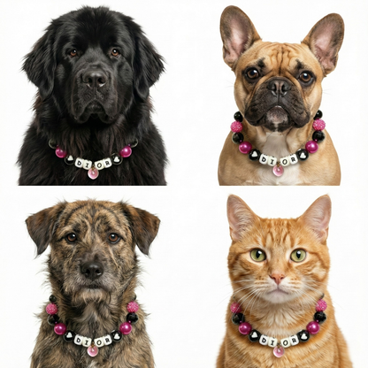 💗 Heartbeat Nior · Earth Personalized Name Collar.