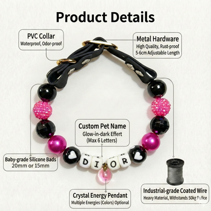 💗 Heartbeat Nior · Earth Personalized Name Collar.