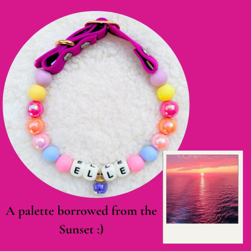 🌸 Petal Pop · Pastel Personalized Name Collar.