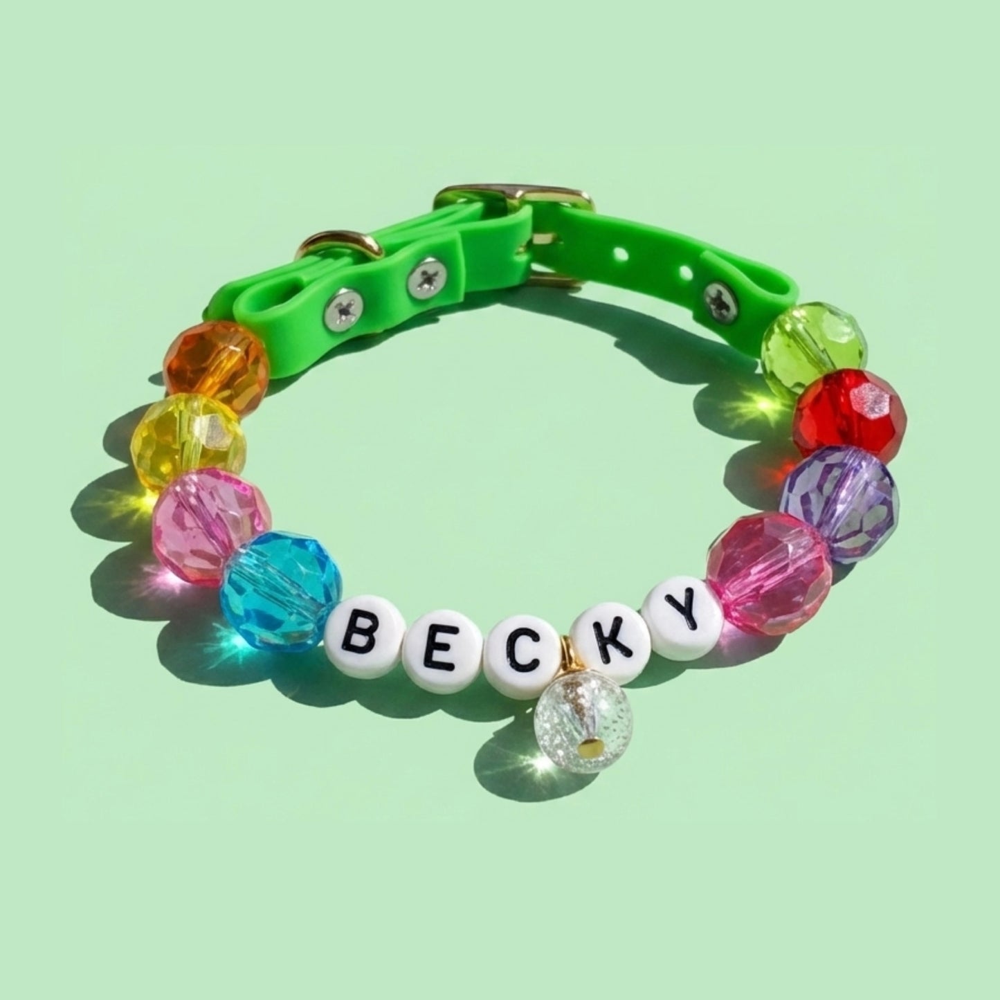 🌿 Olive Calm · Earth Personalized Name Collar.