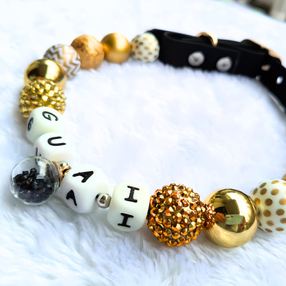🖤 Noir Gold | Handmade Pet Collars | Custom & Safe Pet Accessories.