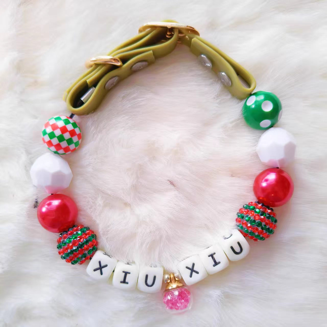 🎄 Jolly Bells · Christmas Personalized Name Collar.