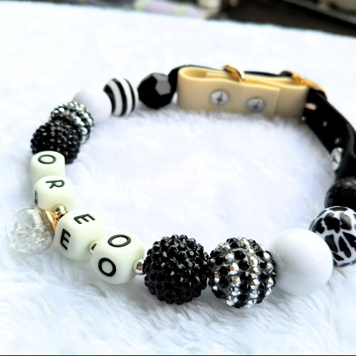 🖤 Midnight Chic | Handmade Pet Collars | Custom & Safe Pet Accessories.