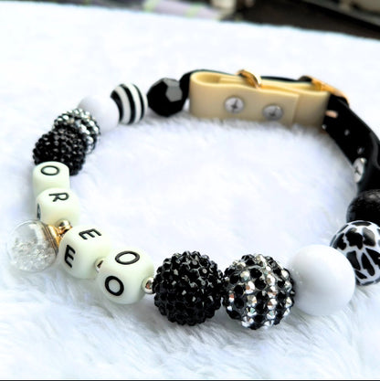 🖤 Midnight Chic | Handmade Pet Collars | Custom & Safe Pet Accessories.