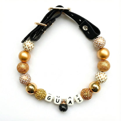 🖤 Noir Gold | Handmade Pet Collars | Custom & Safe Pet Accessories.