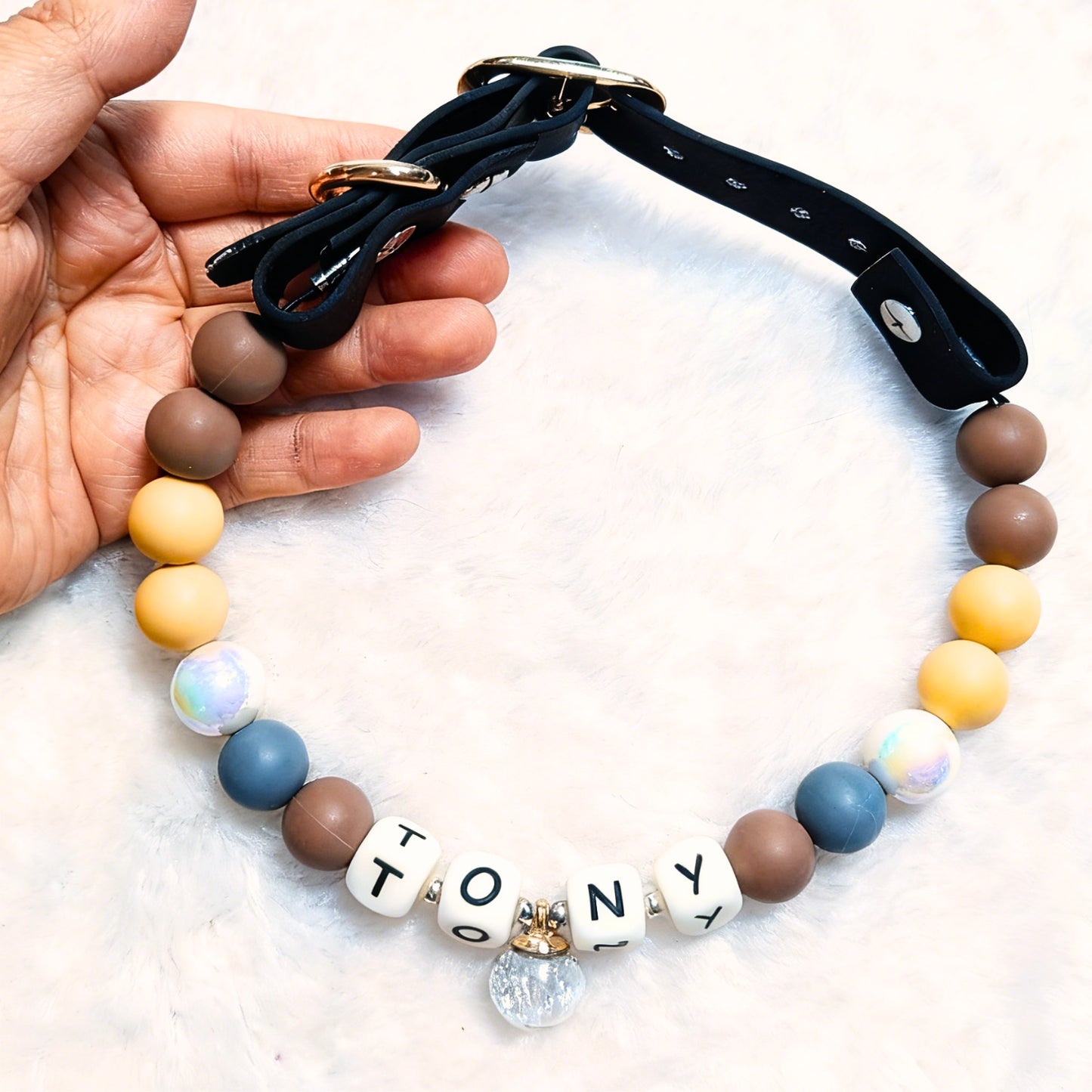 🟤 Earth Tone| Handmade Pet Collars | Custom & Safe Pet Accessories.