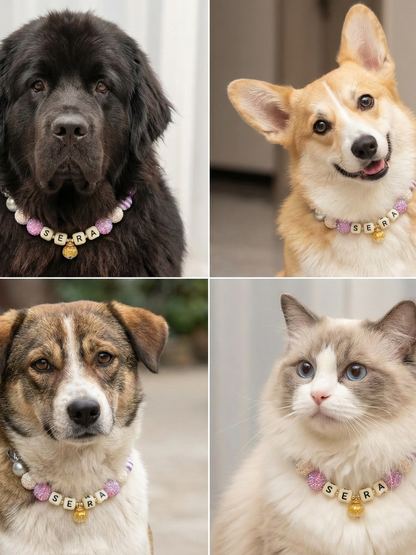 ✨ Starlight Bloom | Handmade Pet Collars | Custom & Safe Pet Accessories.