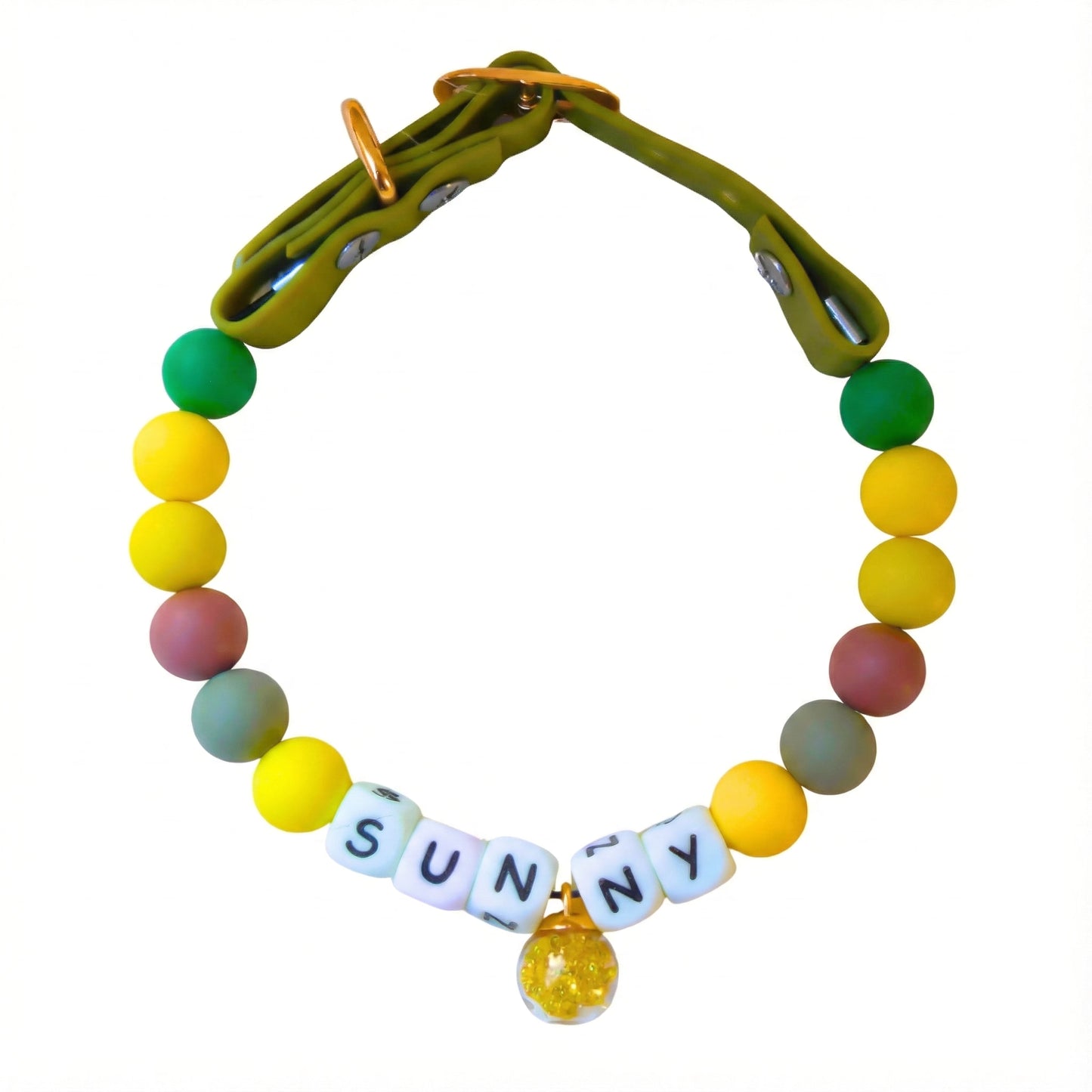 🌻 Sun Meadow · Nature Personalized Name Collar.