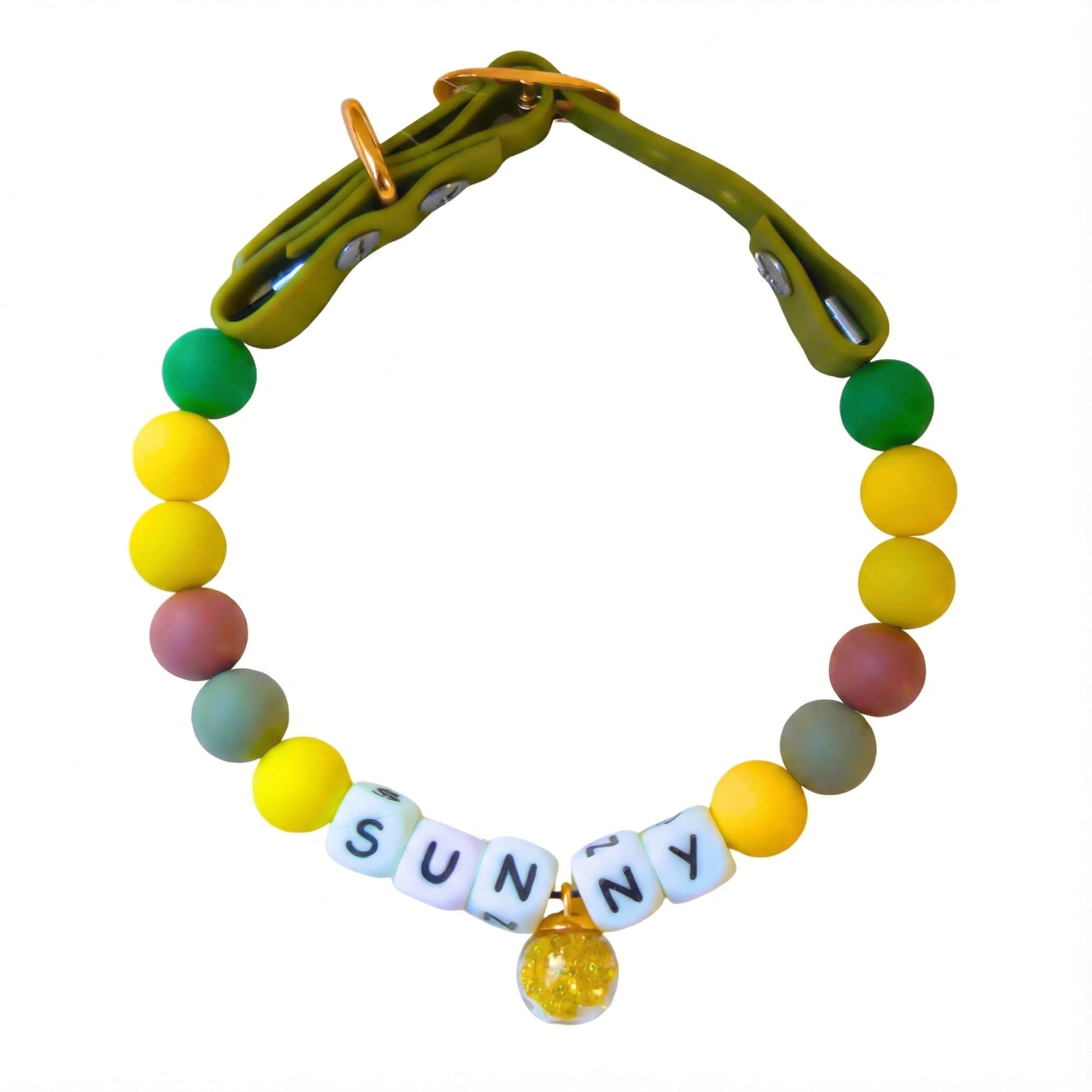🌻 Sun Meadow · Nature Personalized Name Collar.