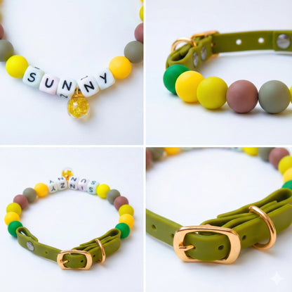 🌻 Sun Meadow · Nature Personalized Name Collar.