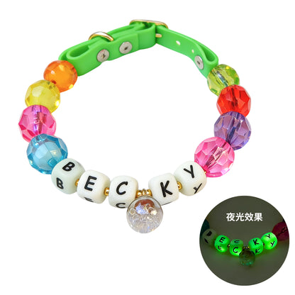 🌿 Olive Calm · Earth Personalized Name Collar.