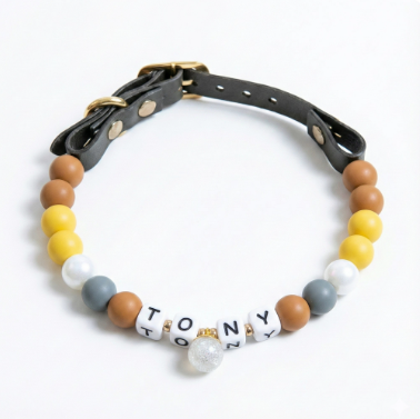 🟤 Earth Tone| Handmade Pet Collars | Custom & Safe Pet Accessories.
