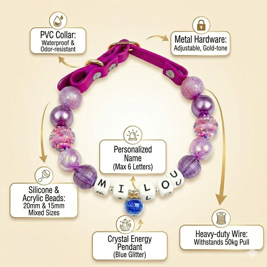💜✨ Berry Muse Handmade Pet Collars | Custom & Safe Pet Accessories.