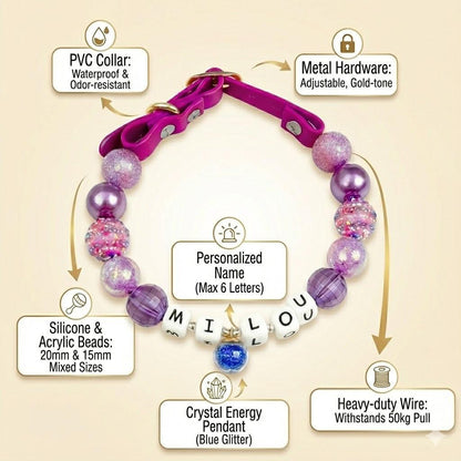 💜✨ Berry Muse Handmade Pet Collars | Custom & Safe Pet Accessories.